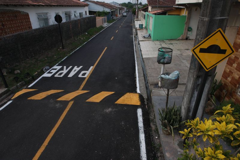 Inauguração de ruas pavimentadas no conjunto Jardim Amazônia II