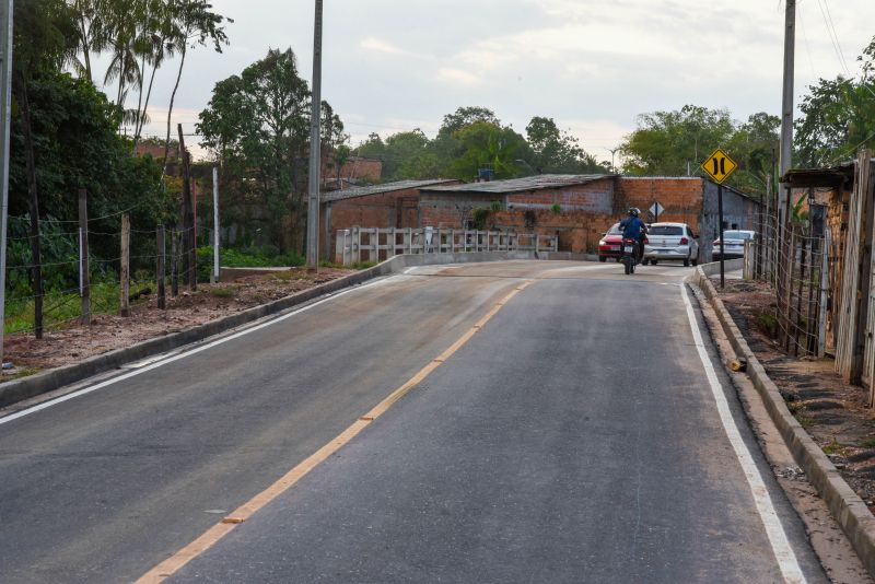 Imagens da nova estrada do Ariri no bairro do 40 horas