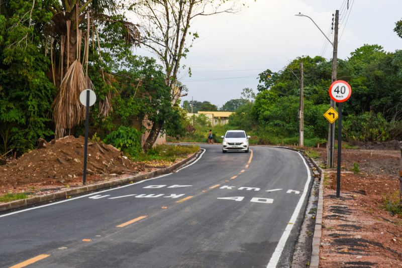 Imagens da nova estrada do Ariri no bairro do 40 horas