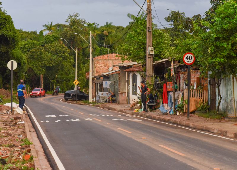 Imagens da nova estrada do Ariri no bairro do 40 horas