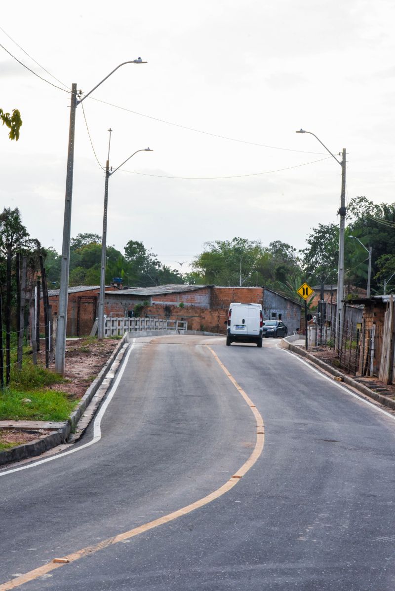 Imagens da nova estrada do Ariri no bairro do 40 horas