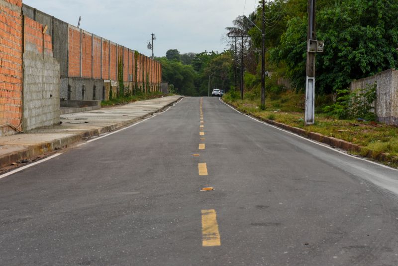 Imagens da nova estrada do Ariri no bairro do 40 horas