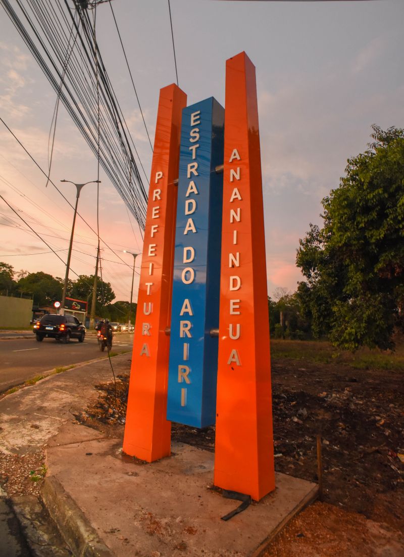 Imagens da nova estrada do Ariri no bairro do 40 horas