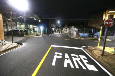 galeria: Entrega de ruas pavimentadas, sinalizadas e com nova rede de drenagem na Comunidade Terra Santa no bairro do Jaderlândia