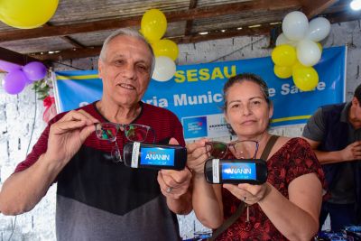 galeria: Ato de entrega de óculos para pacientes atendidos pelo Programa Olhar Ananin, no residencial Vila Nova no bairro Coqueiro