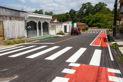 galeria: Imagens da revitalização de sinalização na Av Principal do Icuí Guajará