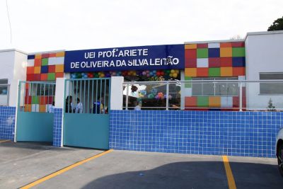 notícia: Unidade de Educação Infantil Ariete de Oliveira da Silva Leitão é inaugurada em Ananindeua 