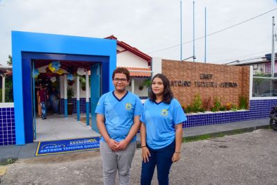 notícia: Escola Antônio Teixeira Gueiros entregue 100% revitalizada 