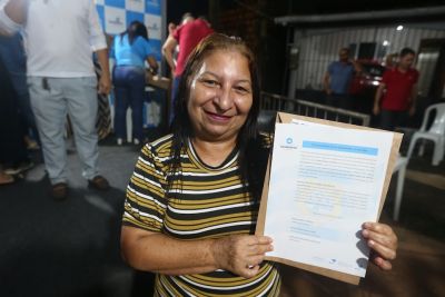 notícia: Programa “Ananindeua Legal” regulariza 205 famílias na comunidade Jardim Brasil no bairro Levilandia