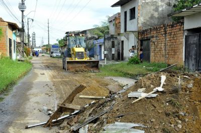 notícia: Prefeitura de Ananindeua anuncia obras de saneamento básico em mais de quarenta ruas do bairro Curuçambá