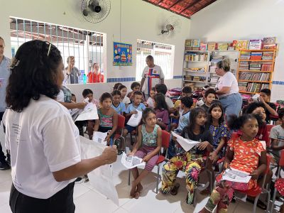 notícia: SEMCAT realiza ação de combate ao trabalho infantil em comunidade ribeirinha de Ananindeua