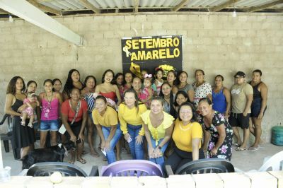 notícia: Campanha do Setembro Amarelo é realizada em comunidades ribeirinhas de Ananindeua