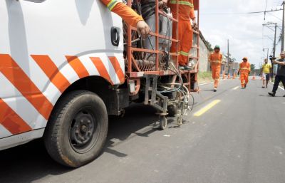 notícia: Prefeitura de Ananindeua investe em melhoria da sinalização viária