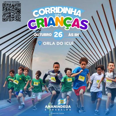 notícia:  Orla do Icuí do recebe primeira "Corridinha das Crianças"