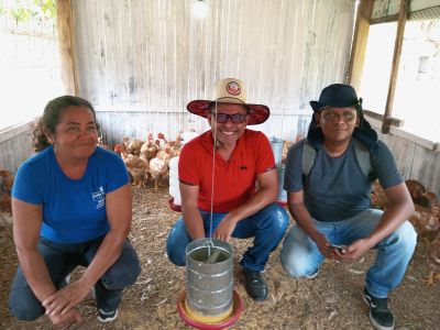 notícia: SEMUPA  avança com Projeto de Avicultura na Ilha de João Pilatos