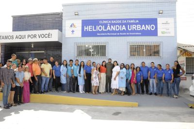 notícia: Prefeitura de Ananindeua inaugura a nova Clínica Saúde da Família Heliolândia Urbano, no Distrito Industrial