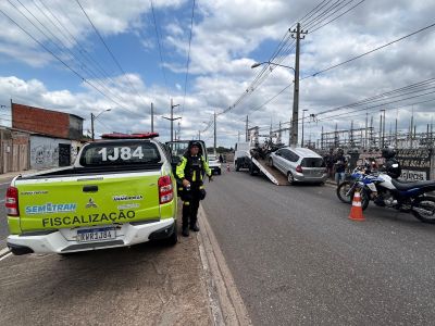 notícia: SEMUTRAN realiza ação de fiscalização na Avenida Independência