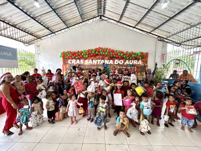 notícia: A magia do Natal tomou conta do CRAS Santana do Aurá