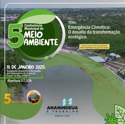 notícia: Inscrições abertas para a 5ª Conferência Municipal do Meio Ambiente