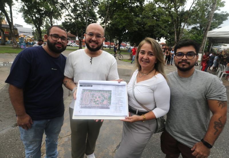 Assinatura da ordem de serviço para reforma da praça Complexo da Cidade Nova Vlll