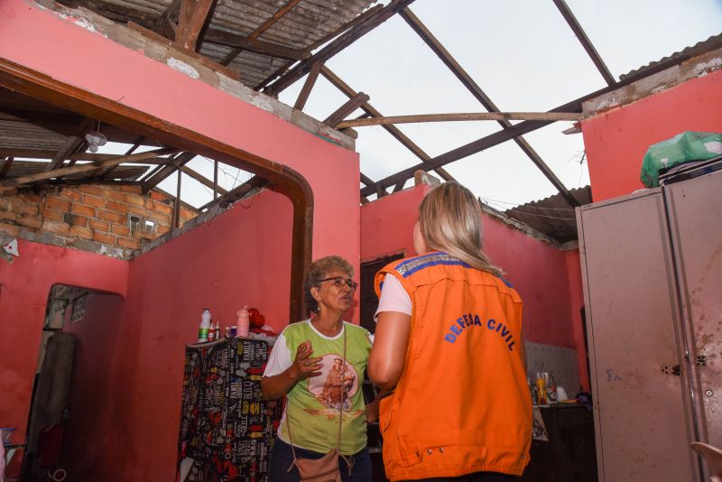 Moradores atingido pela Ventania na Cidade Nova WE 65