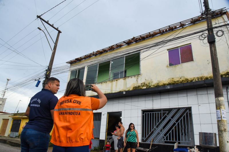 Moradores atingido pela Ventania na Cidade Nova WE 65