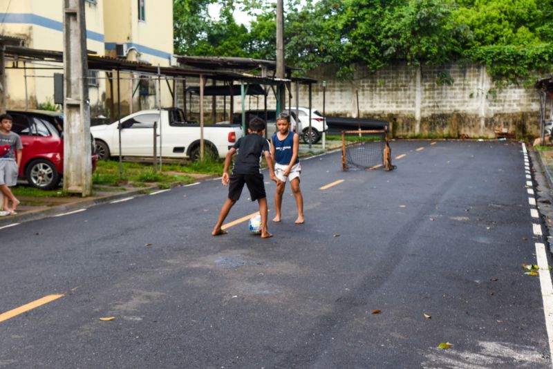 Inauguração asfáltica no residencial Tancredo Neves, rua Principal e rua Deus é Fiel no bairro Aurá