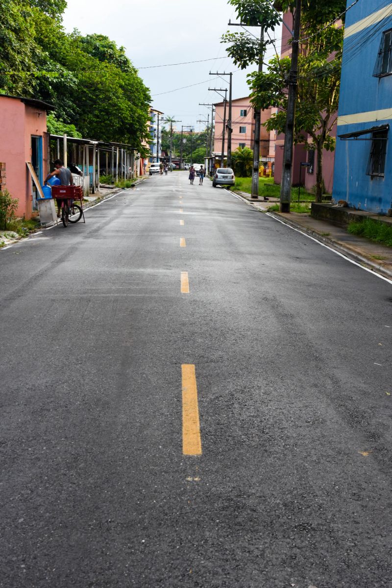 Inauguração asfáltica no residencial Tancredo Neves, rua Principal e rua Deus é Fiel no bairro Aurá