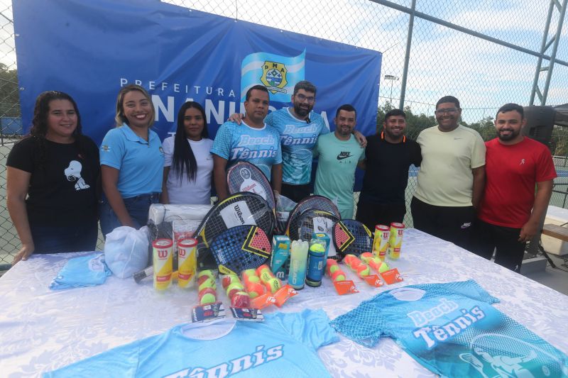 Abertura do projeto raquetes do futuro e aulão de beach tennis e tênis