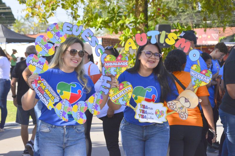 Manhã alegre e conscientização sobre autismo no parque Cultural Vila Maguary