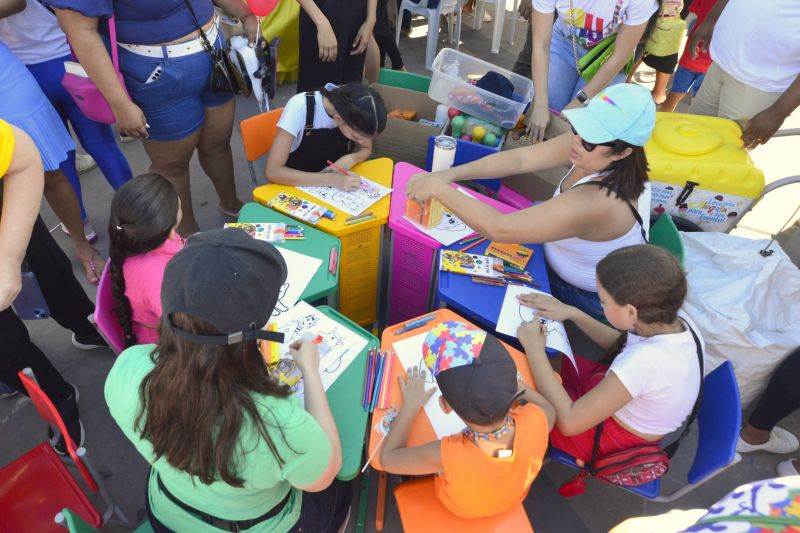 Manhã alegre e conscientização sobre autismo no parque Cultural Vila Maguary