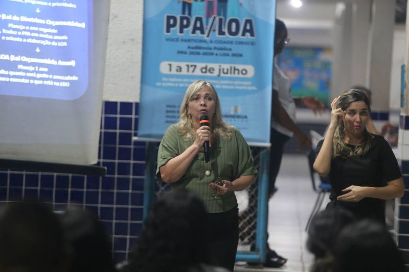 Audiência Pública do PPA e LOA na escola Nova Tauari no bairro IcuÍ Guajará