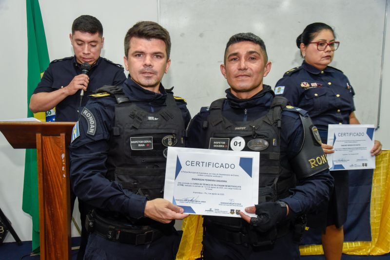 Encerramento do curso de Pilotagem de Motocicleta
