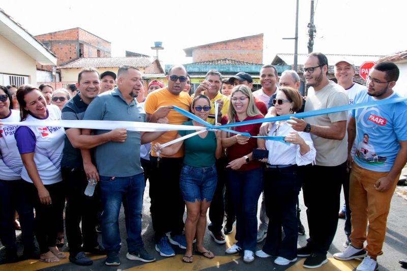 Inauguração asfáltica de ruas do PAAR, Alameda Maloca, Califórnia e Santa Rosa