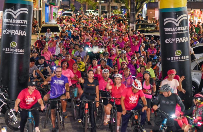 Ciclotur com saída e chegada da praça da Bíblia na Cidade Nova
