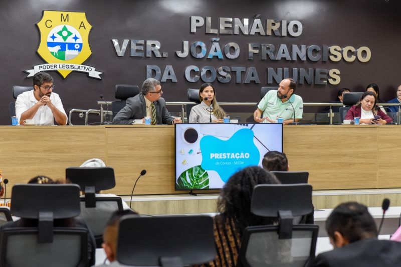 Audiência Ananindeua de Todos Nós no plenário da Camara Municipal de Vereadores