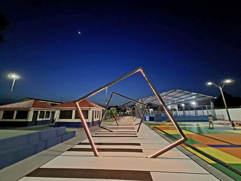 Praça Parque das Águas e Casa da Cultura em Águas Lindas