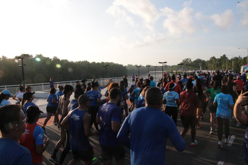 Treinão de corrida na orla de Ananindeua