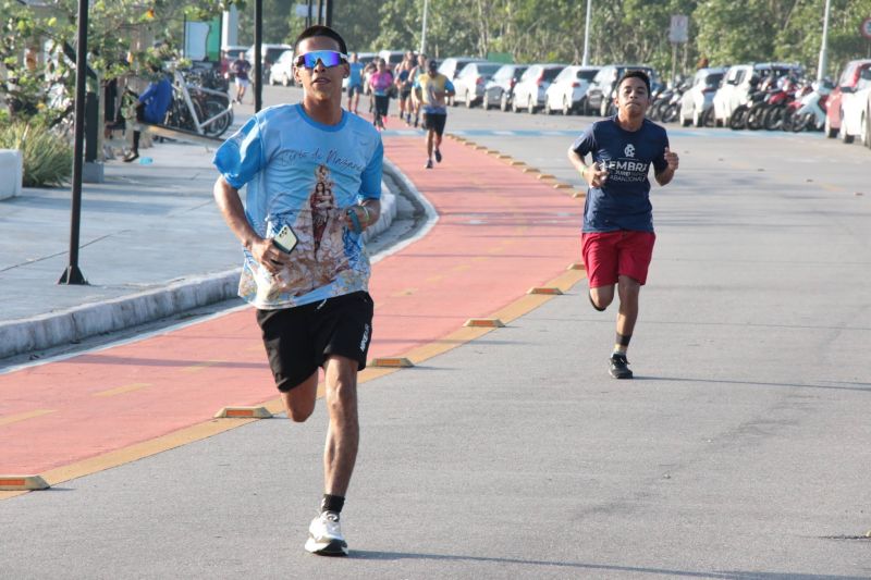 Treinão de corrida na orla de Ananindeua