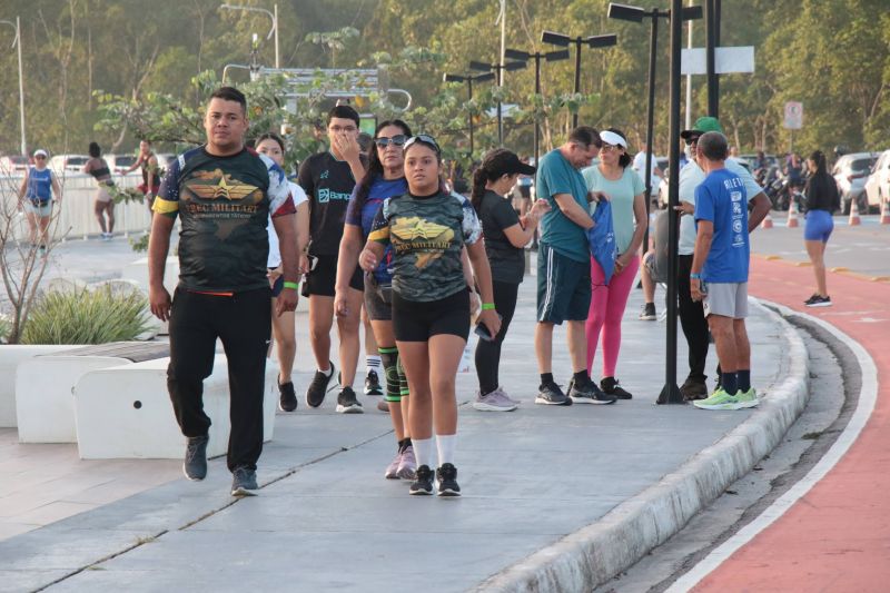Treinão de corrida na orla de Ananindeua