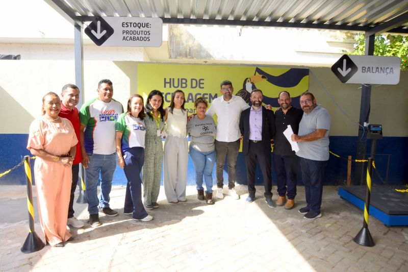 Inauguração do HUB de reciclagem na Cidade Nova
