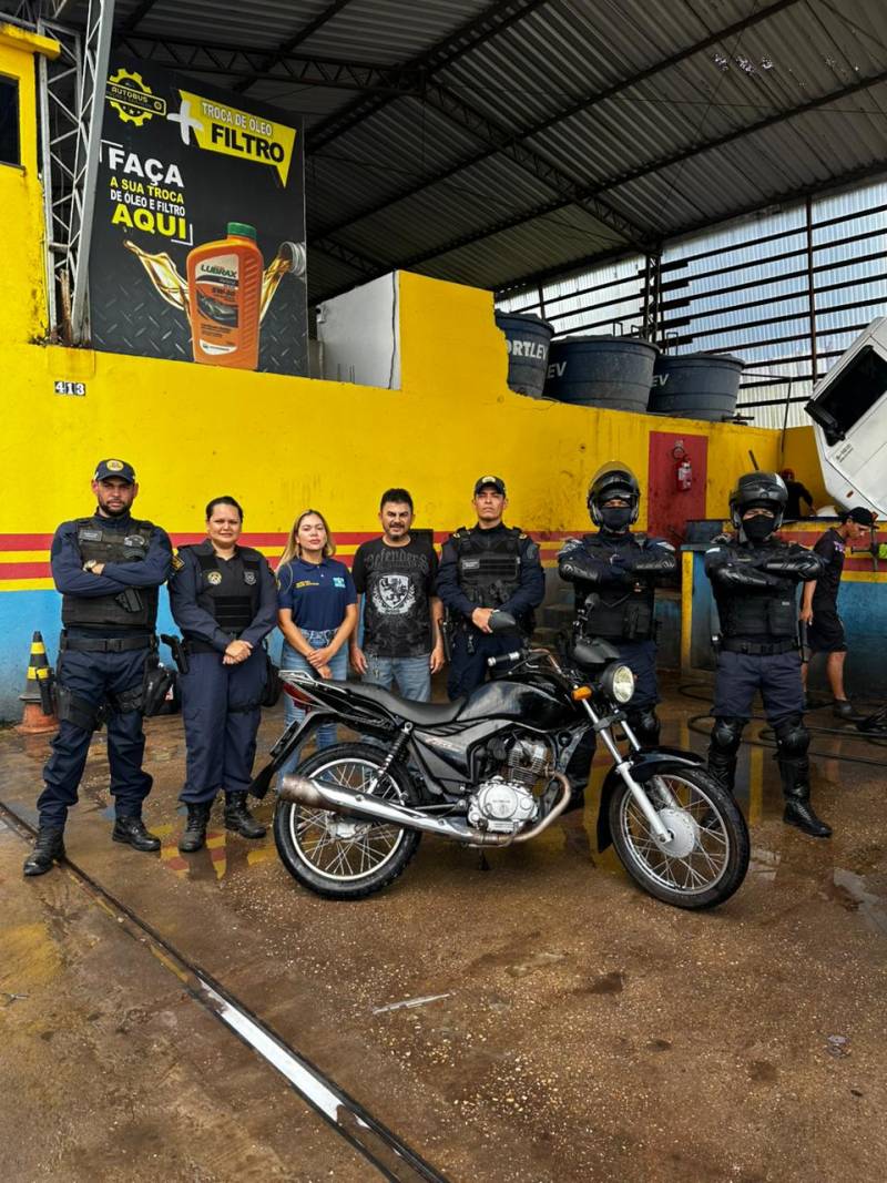 Moto entregue ao dono.