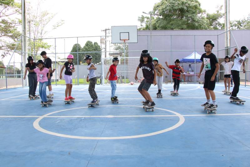 Projeto Social: Café com Skate, para crianças de 6 a 14 anos.