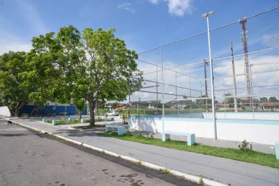 galeria: Imagens da praça Maria das Dores Santos Sousa no bairro do Curuçambá