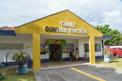 galeria: Assinatura de ordem de serviço para início das obras do quintal pedagógico da CMREI Gunnar Vingren, no conjunto Sabía Bairro 40 Horas