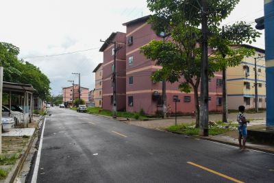 galeria: Inauguração asfáltica no residencial Tancredo Neves, rua Principal e rua Deus é Fiel no bairro Aurá