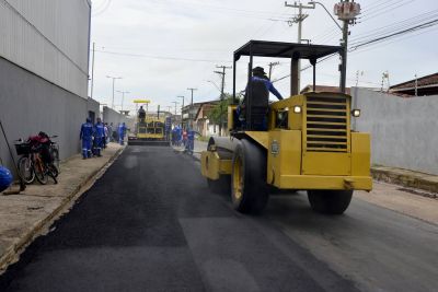 galeria: Trabalho de recuperação asfáltica na rua A Cidade Nova Vlll