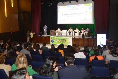 galeria: Lançamento do plano de Ação de Proteção da Criança e do Adolescente do Município de Ananindeua, durante a COP no teatro municipal de Ananindeua