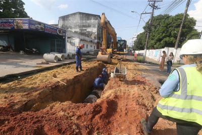 Galeria: Obras de saneamento e pavimentação na rua José Marcelino