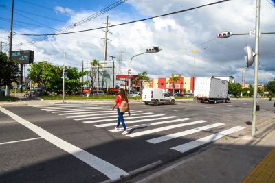 notícia:  Ananindeua investe na revitalização da sinalização da Avenida Dom Vicente Zico